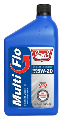 Super S Multi-Flo Synthetic Blend Sae 5w-20 Sq/ Gf-7a Motor Oil Super S