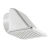 Lambro 4 inch Recessed Soffit Exhaust Dryer Vent Damper Removable Screen Lambro