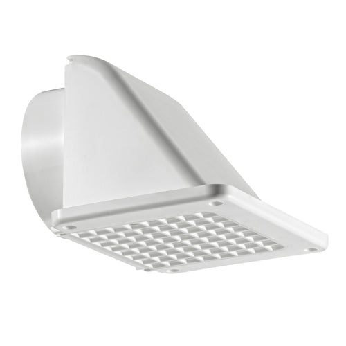 Lambro 4 inch Recessed Soffit Exhaust Dryer Vent Damper Removable Screen Lambro