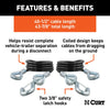 CURT 43-7/8 Safety Cables with 2 Snap Hooks 3,500 lbs Vinyl-Coated CURT