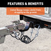 CURT 43-7/8 Safety Cables with 2 Snap Hooks 3,500 lbs Vinyl-Coated CURT