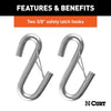 CURT 43-7/8 Safety Cables with 2 Snap Hooks 3,500 lbs Vinyl-Coated CURT