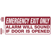 Hillman Self-Adhesive Glow-in-the-Dark Vinyl Emergency Exit Sign (4 x 10) Hillman Group