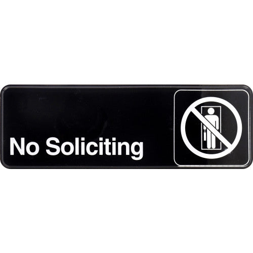 Hillman Adhesive No Soliciting Sign (3 x 9) Hillman Group