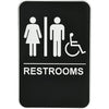 Hillman Adhesive Women/Men Handicapped Restroom with Braille (6 x 9) Hillman Group