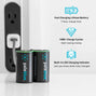 Pale Blue Earth D Rechargeable Batteries USB-C Pale Blue Earth