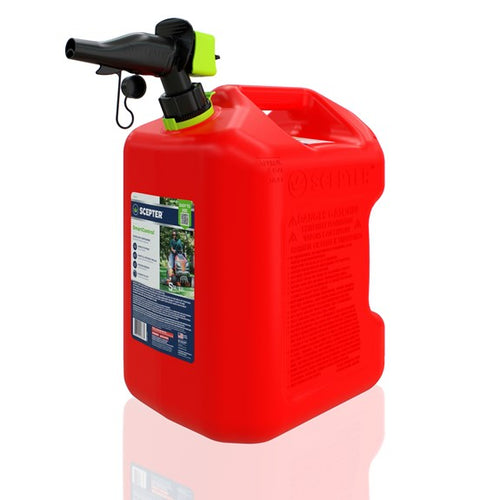 Scepter 5 Gallon Smartcontrol Gasoline Can With Rear Handle, Red Scepter