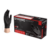 AMMEX Gloveworks Black Nitrile PF Ind SM Gloves AMMEX