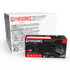 AMMEX Gloveworks Black Nitrile PF Ind SM Gloves AMMEX