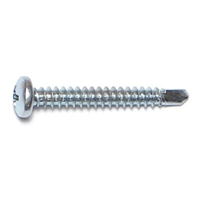 Monster Fastener Zinc Plated Steel Phillips Pan Head Self-Drilling Screws Midwest Fastener