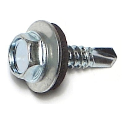 Monster Fastener Zinc Plated Steel Hex Bonded Washer Head Self-Drilling Screws Midwest Fastener
