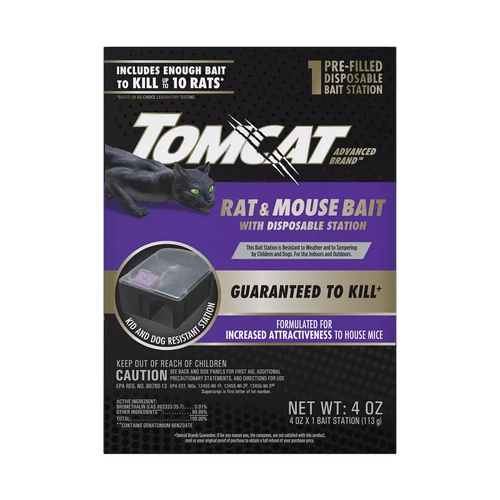 Tomcat Rat & Mouse Bait with Disposable Station Tomcat