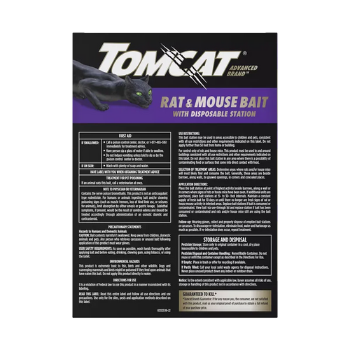 Tomcat Rat & Mouse Bait with Disposable Station Tomcat