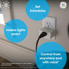 GE Cync Indoor Smart Plug, Smart Outlet Control, WiFi Outlet, Matter Compatible, Works with Alexa and Google Home GE