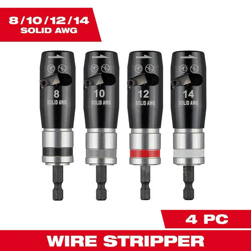 Milwaukee 4PC Solid Wire Stripper Set Milwaukee