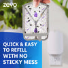 ZEVO Flying Insect Trap, Fly Trap (1 Plug-In Base + 1 Cartridge) 3 in 1 Zevo