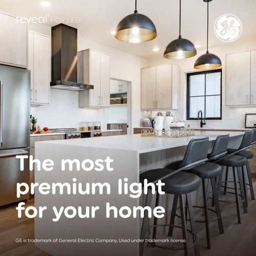 GE Reveal HD+ LED 40 Watt Replacement, Reveal, A19 General Purpose Bulbs GE
