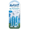 Car Air Freshener, Vent Stick, Fresh Linen Scent, 4-Pk. Refresh