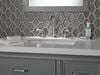 Delta Windemere® Two Handle Widespread Bathroom Faucet in Brushed Nickel DELTA
