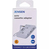 Jensen 2 Ft. Cord 3.5mm Plug White Auto Cassette Adapter Jensen