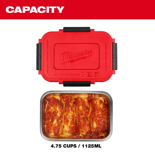 Milwaukee (3) Stainless Steel Containers for M18™ Jobsite Lunch Warmer Milwaukee