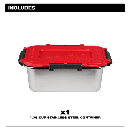 Milwaukee Stainless Steel Container for M18™ Jobsite Lunch Warmer Milwaukee