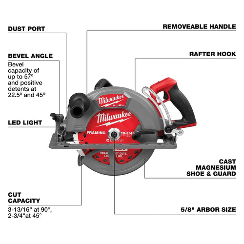 Milwaukee M18 FUEL™ 10-1/4 Rear Handle Circular Saw Milwaukee
