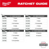 Milwaukee 44pc. 1/4” Hex Drive Mini Flex Head Ratchet & Bit Set Milwaukee
