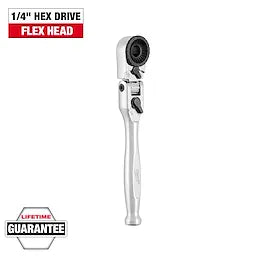 Milwaukee 1/4” Hex Drive Mini Flex Head Bit Ratchet Milwaukee