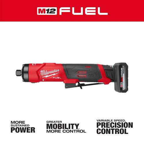 Milwaukee M12 FUEL™ 1/4 Straight Die Grinder Kit Milwaukee