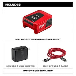 Milwaukee M18™ TOP-OFF™ Charger & Power Supply Milwaukee