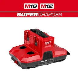 Milwaukee M18™ & M12™ Four Bay Simultaneous Super Charger w/ PACKOUT™ Compatibility Milwaukee