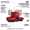Milwaukee M18™ & M12™ Four Bay Simultaneous Super Charger w/ PACKOUT™ Compatibility Milwaukee