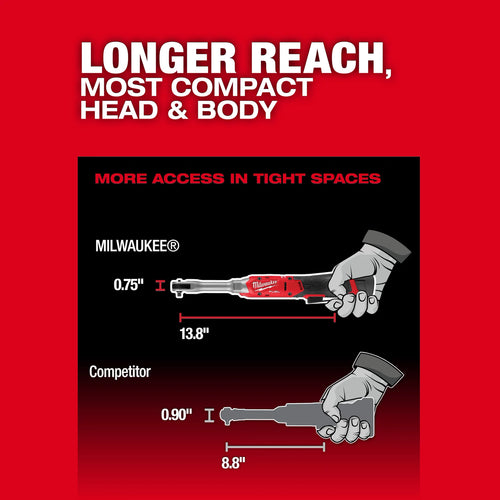 Milwaukee M12 FUEL™ 1/4 Extended Reach Ratchet Kit Milwaukee