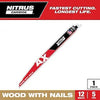 Milwaukee 12 5 TPI AX™ w/NITRUS™ Carbide Teeth SAWZALL® Blade for Wood with Nails Milwaukee