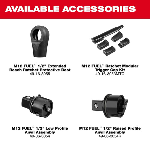 Milwaukee M12 FUEL™ 1/2 Extended Reach Ratchet Milwaukee