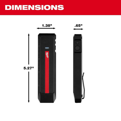 Milwaukee® Rechargeable Flat Flashlight w/ Green Laser Milwaukee