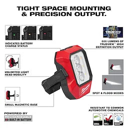 Milwaukee® Rechargeable Pivoting Task Light w/ Spot Mode Milwaukee