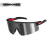 Milwaukee Wrap Around Safety Glasses - Silver Mirrored Anti-Scratch Lenses Milwaukee