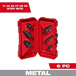 Milwaukee 6PC Step Drill Bit Set Milwaukee