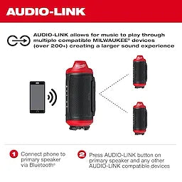 Milwaukee M12™ Bluetooth® Jobsite Speaker w/ PACKOUT™ Compatibility Milwaukee