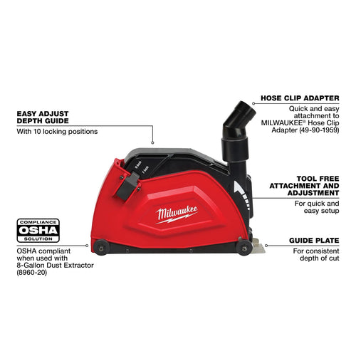 Milwaukee 7 / 9 Large Angle Grinder Cutting Shroud Milwaukee