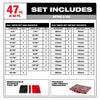 Milwaukee 98pc 3/8 Drive 6-Pt and 12-Pt Metric & SAE Ratchet & Socket Set with PACKOUT™ Low-Profile Organizer Milwaukee
