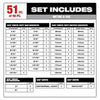 Milwaukee 98pc 3/8 Drive 6-Pt and 12-Pt Metric & SAE Ratchet & Socket Set with PACKOUT™ Low-Profile Organizer Milwaukee