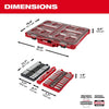 Milwaukee 98pc 3/8 Drive 6-Pt and 12-Pt Metric & SAE Ratchet & Socket Set with PACKOUT™ Low-Profile Organizer Milwaukee