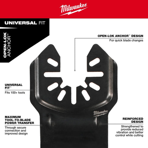 Milwaukee 1-3/8 NITRUS™ Carbide Extreme Metal Universal Fit Oscillating Multi-Tool Blade (1 PK) Milwaukee