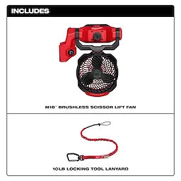 Milwaukee M18™ Brushless Scissor Lift Fan Milwaukee