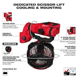 Milwaukee M18™ Brushless Scissor Lift Fan Milwaukee