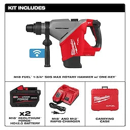 Milwaukee M18 FUEL™ 1-3/4 SDS MAX Rotary Hammer Kit w/ ONE-KEY™ Milwaukee