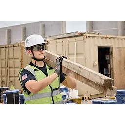 Milwaukee Wrap Around Safety Glasses - Tinted Anti-Scratch Lenses Milwaukee